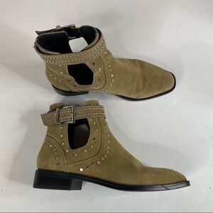 Zara Studded Ankle Boots Size 37